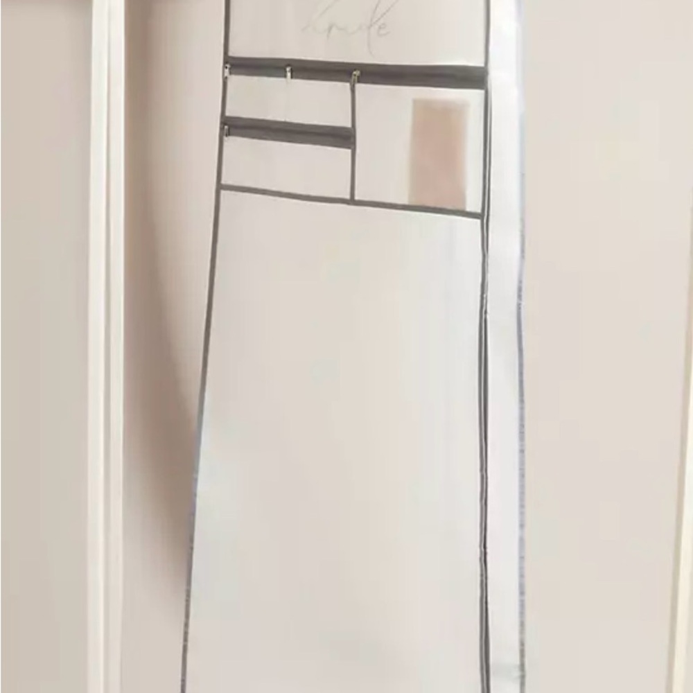 David's Bridal White and Gray Travel Garment Bag - Picture 2 of 7